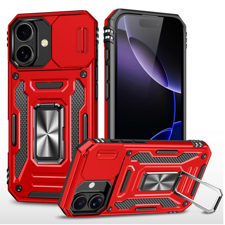 Armor PC + TPU Camera Shield Phone Case, For iPhone 17, For iPhone Air, For iPhone 16 Pro Max