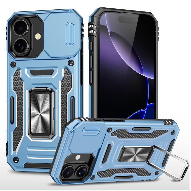Armor PC + TPU Camera Shield Phone Case, For iPhone 17, For iPhone Air, For iPhone 16 Pro Max