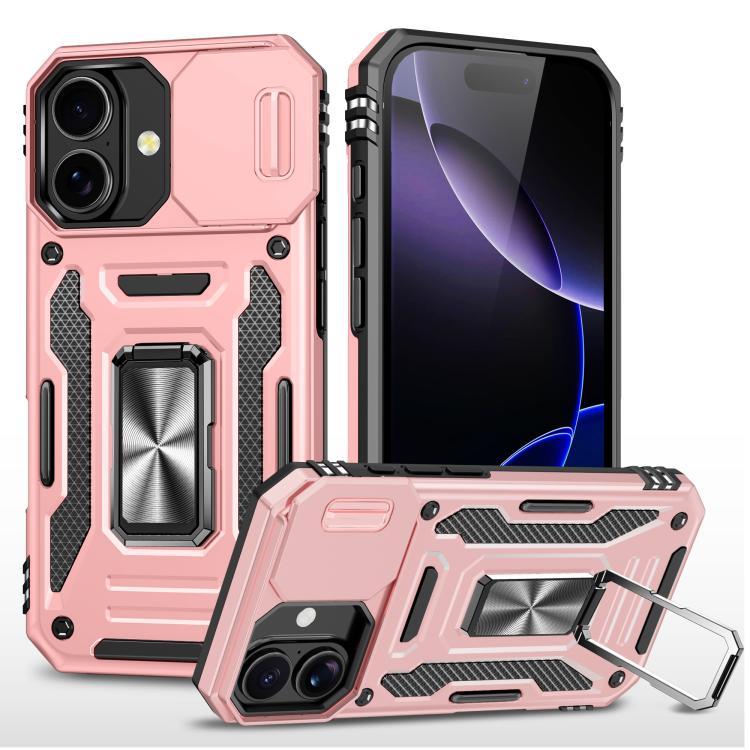 Armor PC + TPU Camera Shield Phone Case, For iPhone 17, For iPhone Air, For iPhone 16 Pro Max
