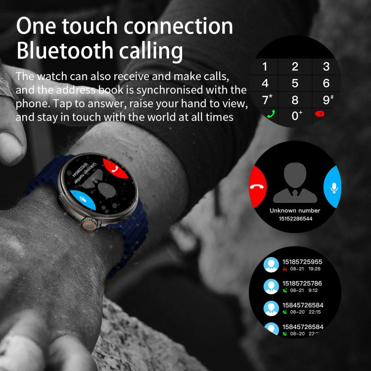 Z13 Ultra 1.52 inch Round Screen HD Smart Watch Supports Heart Rate/Blood Oxygen Monitoring