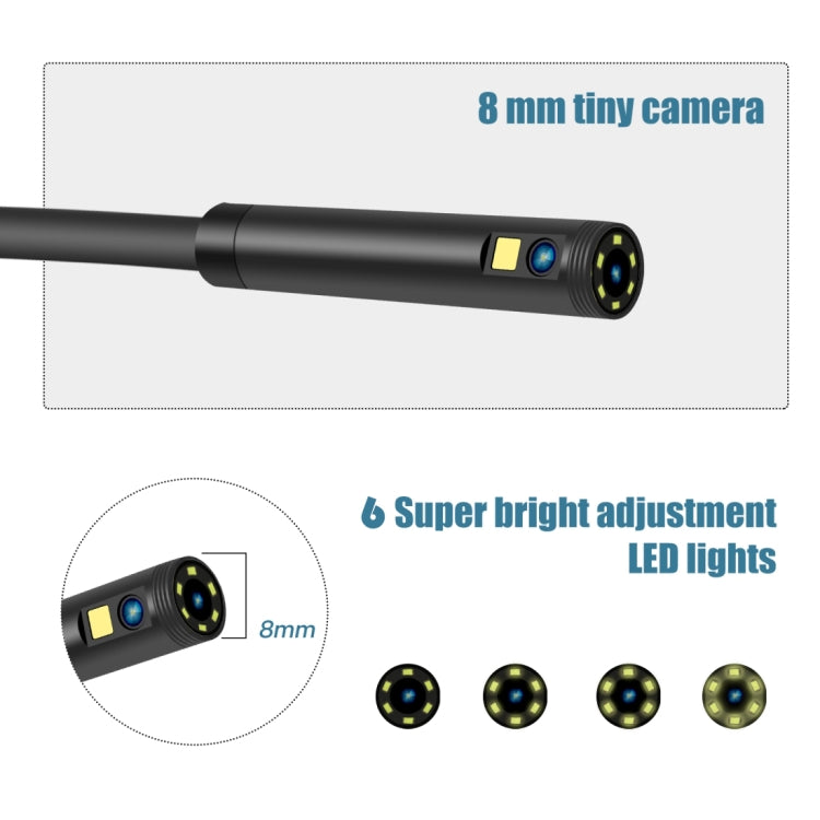 P40 5.5mm 1080P IP68 Waterproof 4.3 inch Highlight Screen Dual Camera Digital Endoscope, 2m Hard Cable, 5m Hard Cable, 10m Hard Cable