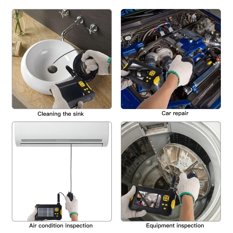 P30 3.9mm 1080P IP68 Waterproof 4.3 inch Screen Single Camera Digital Endoscope, 2m Hard Cable, 5m Hard Cable, 10m Hard Cable