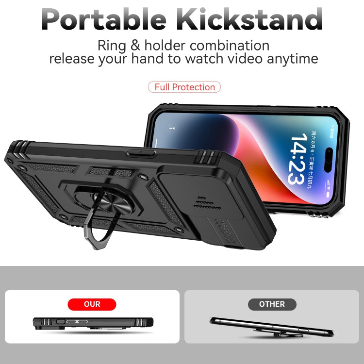 Sliding Camshield Holder Phone Case, For iPhone 15 Pro Max, For iPhone 15 Pro, For iPhone 15 Plus