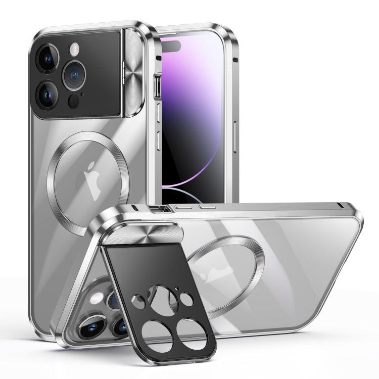 Large Window Holder MagSafe Magnetic Metal Phone Case, For iPhone 15 Pro Max, For iPhone 14, For iPhone 15 Pro, For iPhone 14 Pro, For iPhone 15