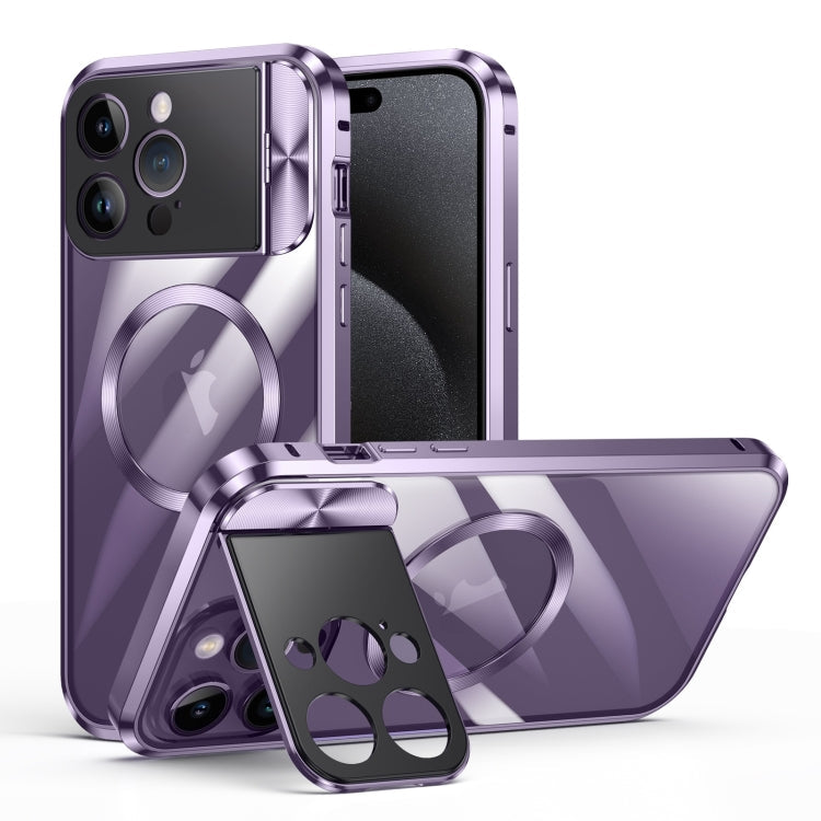 Large Window Holder MagSafe Magnetic Metal Phone Case, For iPhone 15 Pro Max, For iPhone 14, For iPhone 15 Pro, For iPhone 14 Pro, For iPhone 15