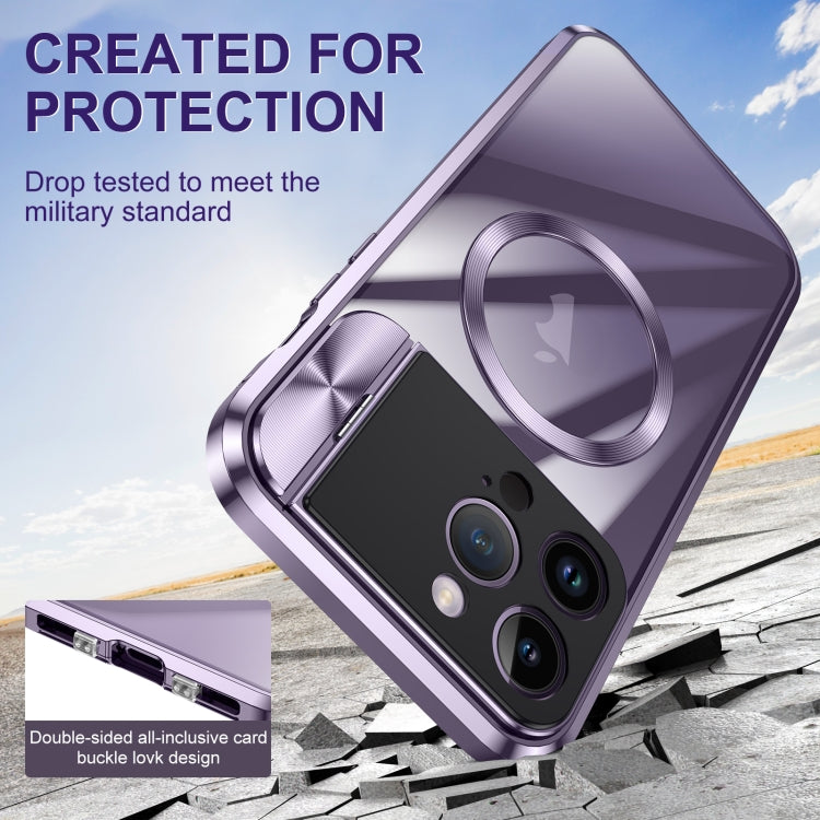 Large Window Holder MagSafe Magnetic Metal Phone Case, For iPhone 15 Pro Max, For iPhone 14, For iPhone 15 Pro, For iPhone 14 Pro, For iPhone 15
