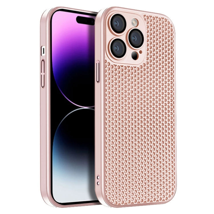 Honeycomb Radiating PC Phone Case, For iPhone 14 Plus, For iPhone 14, For iPhone 14 Pro
