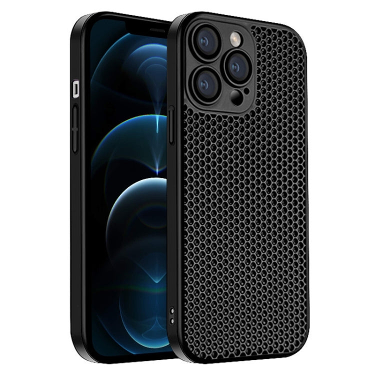 Honeycomb Radiating PC Phone Case, For iPhone 13, For iPhone 12, For iPhone 12 Pro Max