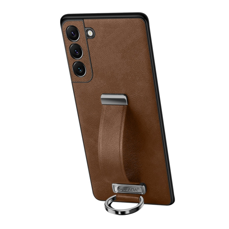 SULADA PC Hybrid Leather Texture Skin Feel Shockproof Phone Case, For Samsung Galaxy S23 5G