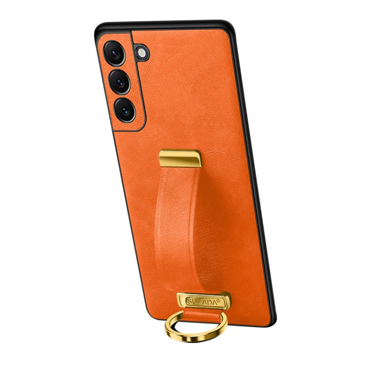 SULADA PC Hybrid Leather Texture Skin Feel Shockproof Phone Case, For Samsung Galaxy S23 5G