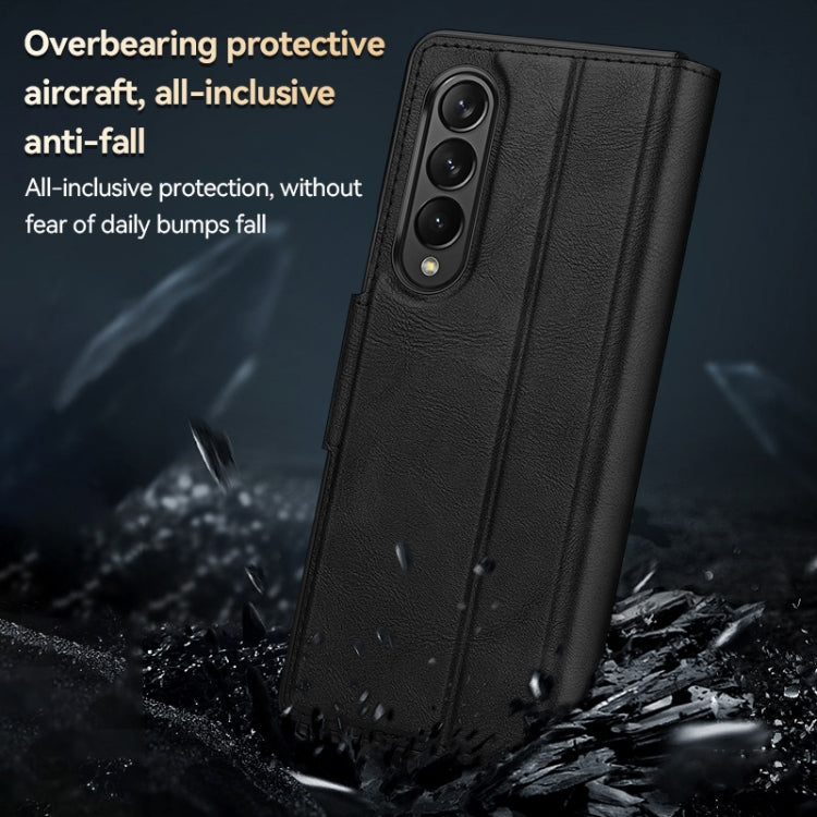 SULADA All-inclusive Magnetic Snap Flip Leather Phone Case, For Samsung Galaxy Z Fold2 / W21