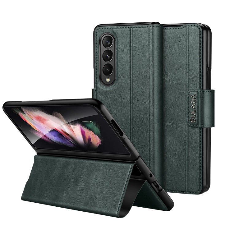 SULADA All-inclusive Magnetic Snap Flip Leather Phone Case, For Samsung Galaxy Z Fold2 / W21