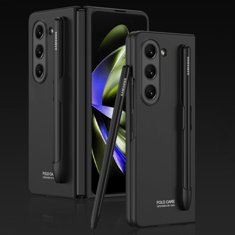GKK Ultra-thin Full Coverage Phone Flip Case with Pen Slot, For Samsung Galaxy Z Fold5