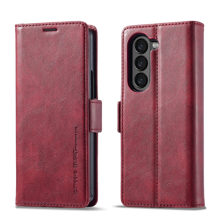 LC.IMEEKE RFID Anti-theft Leather Phone Case, For Galaxy Z Fold8 Ultra 5G, For Galaxy Z Flip8 5G, For Samsung Galaxy Z Flip6 / Flip7 FE, For Samsung Galaxy Z Fold7 5G, For Samsung Galaxy Z Flip7 5G, For Samsung Galaxy Z Fold6 5G