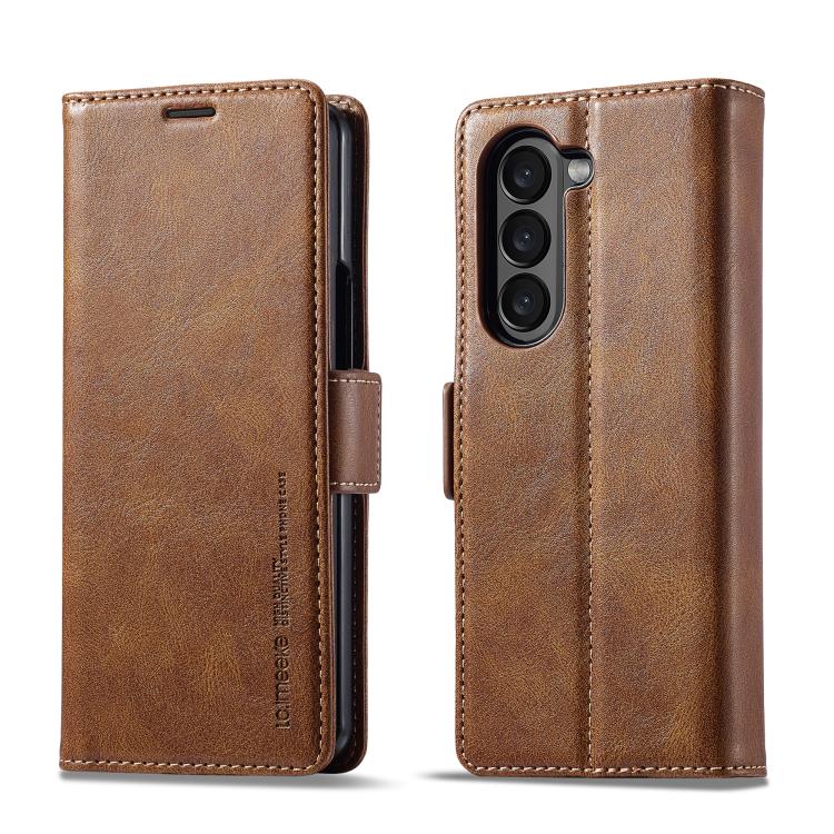 LC.IMEEKE RFID Anti-theft Leather Phone Case, For Galaxy Z Fold8 Ultra 5G, For Galaxy Z Flip8 5G, For Samsung Galaxy Z Flip6 / Flip7 FE, For Samsung Galaxy Z Fold7 5G, For Samsung Galaxy Z Flip7 5G, For Samsung Galaxy Z Fold6 5G