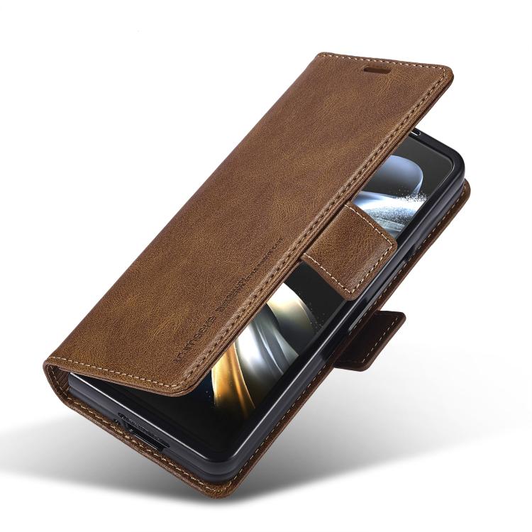 LC.IMEEKE RFID Anti-theft Leather Phone Case, For Galaxy Z Fold8 Ultra 5G, For Galaxy Z Flip8 5G, For Samsung Galaxy Z Flip6 / Flip7 FE, For Samsung Galaxy Z Fold7 5G, For Samsung Galaxy Z Flip7 5G, For Samsung Galaxy Z Fold6 5G