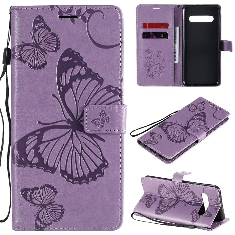 3D Butterflies Embossing Pattern Horizontal Flip Leather Case with Holder & Card Slot & Wallet, For LG V60, For Motorola Moto G Power, For Motorola Moto G8 Power Lite