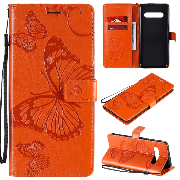 3D Butterflies Embossing Pattern Horizontal Flip Leather Case with Holder & Card Slot & Wallet, For LG V60, For Motorola Moto G Power, For Motorola Moto G8 Power Lite