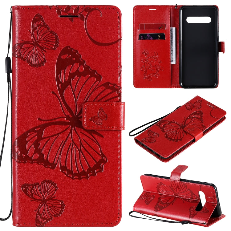 3D Butterflies Embossing Pattern Horizontal Flip Leather Case with Holder & Card Slot & Wallet, For LG V60, For Motorola Moto G Power, For Motorola Moto G8 Power Lite
