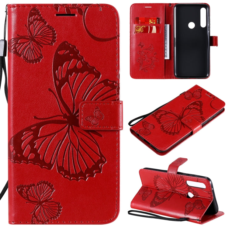 3D Butterflies Embossing Pattern Horizontal Flip Leather Case with Holder & Card Slot & Wallet, For LG V60, For Motorola Moto G Power, For Motorola Moto G8 Power Lite