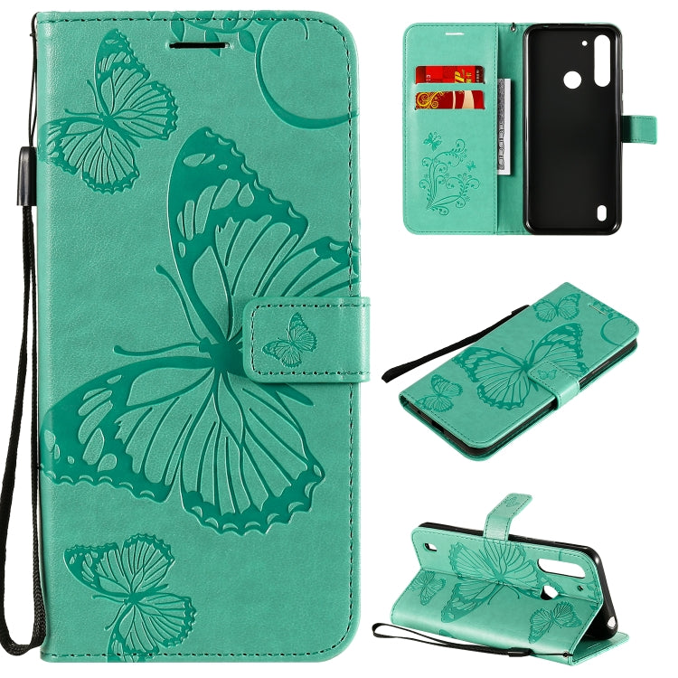 3D Butterflies Embossing Pattern Horizontal Flip Leather Case with Holder & Card Slot & Wallet, For LG V60, For Motorola Moto G Power, For Motorola Moto G8 Power Lite