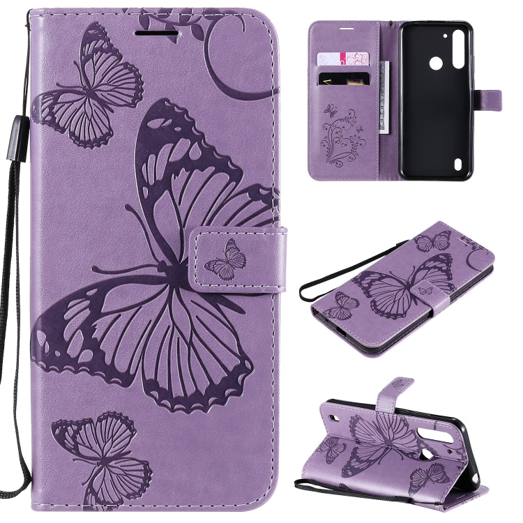3D Butterflies Embossing Pattern Horizontal Flip Leather Case with Holder & Card Slot & Wallet, For LG V60, For Motorola Moto G Power, For Motorola Moto G8 Power Lite