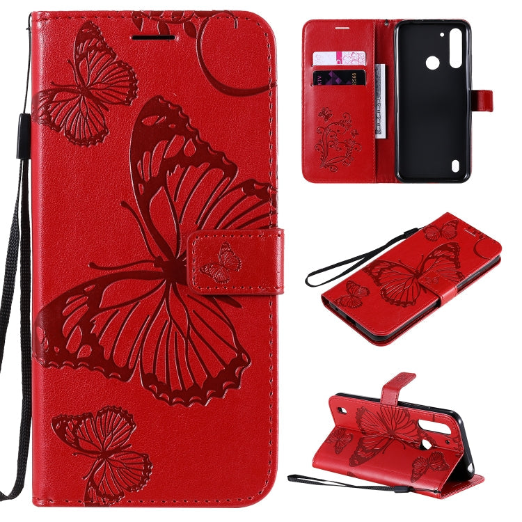 3D Butterflies Embossing Pattern Horizontal Flip Leather Case with Holder & Card Slot & Wallet, For LG V60, For Motorola Moto G Power, For Motorola Moto G8 Power Lite