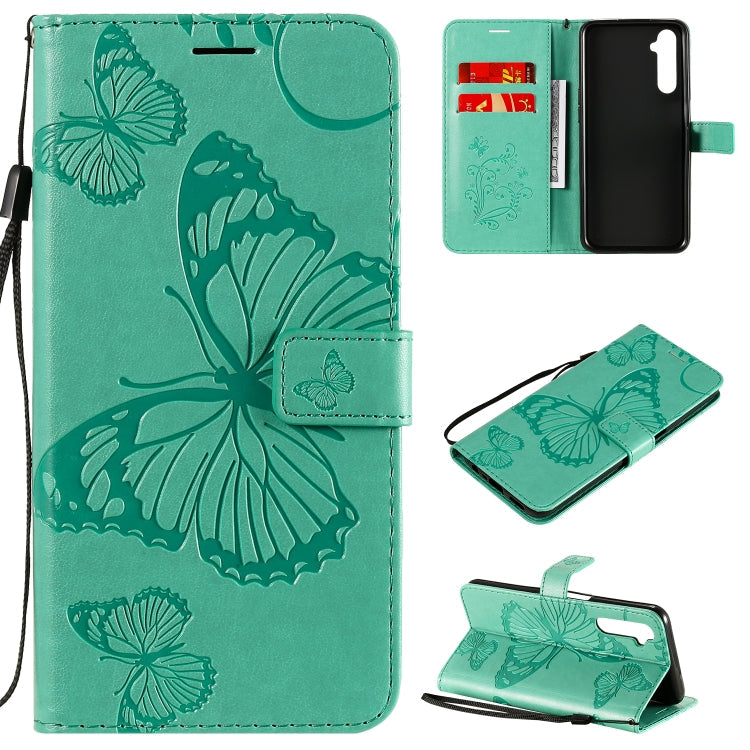 3D Butterflies Embossing Pattern Horizontal Flip Leather Case with Holder & Card Slot & Wallet, For OPPO Realme 6, For Nokia 1.3, For Nokia 2.3