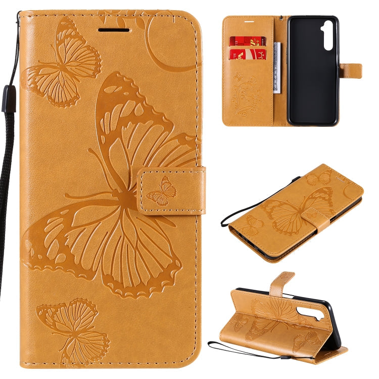 3D Butterflies Embossing Pattern Horizontal Flip Leather Case with Holder & Card Slot & Wallet, For OPPO Realme 6, For Nokia 1.3, For Nokia 2.3