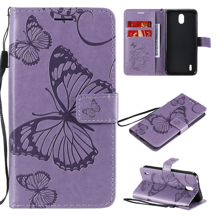 3D Butterflies Embossing Pattern Horizontal Flip Leather Case with Holder & Card Slot & Wallet, For OPPO Realme 6, For Nokia 1.3, For Nokia 2.3