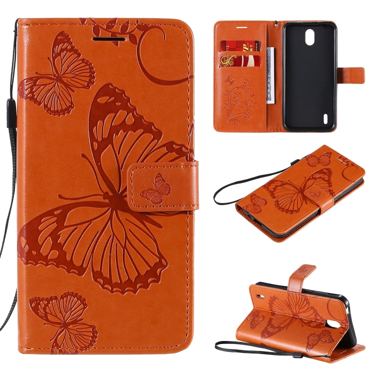3D Butterflies Embossing Pattern Horizontal Flip Leather Case with Holder & Card Slot & Wallet, For OPPO Realme 6, For Nokia 1.3, For Nokia 2.3