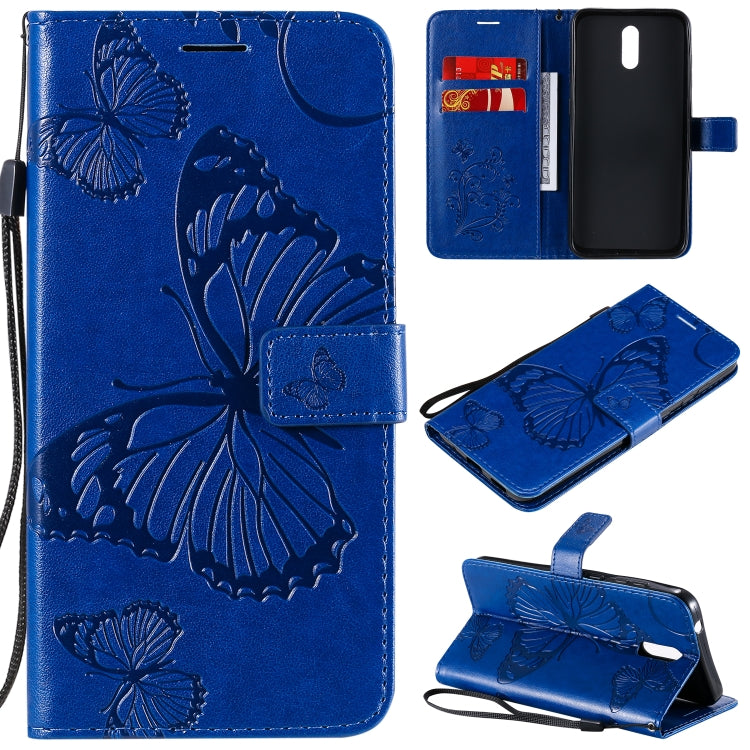 3D Butterflies Embossing Pattern Horizontal Flip Leather Case with Holder & Card Slot & Wallet, For OPPO Realme 6, For Nokia 1.3, For Nokia 2.3