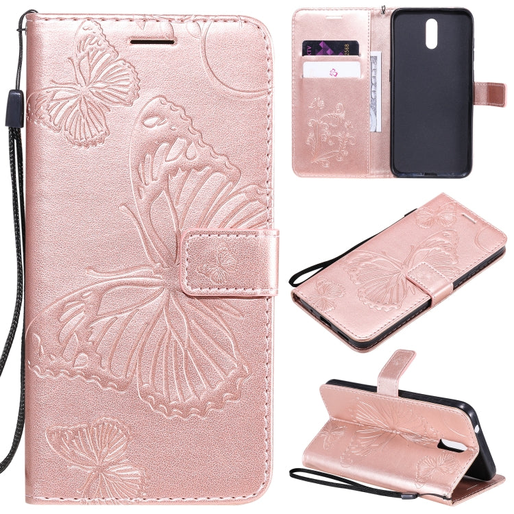 3D Butterflies Embossing Pattern Horizontal Flip Leather Case with Holder & Card Slot & Wallet, For OPPO Realme 6, For Nokia 1.3, For Nokia 2.3