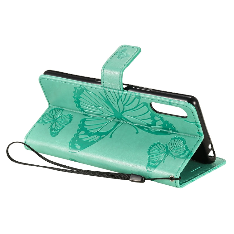 3D Butterflies Embossing Pattern Horizontal Flip Leather Case with Holder & Card Slot & Wallet, For Sony Xperia L4, For Sony Xperia 10 II, For Xiaomi Redmi K30 Pro