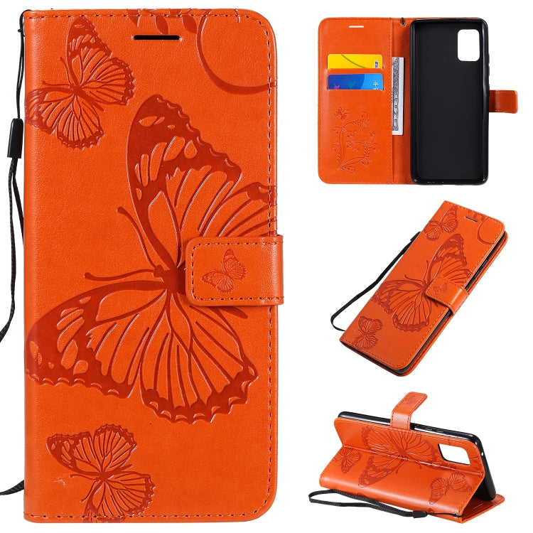 3D Butterflies Embossing Pattern Horizontal Flip Leather Case with Holder & Card Slot & Wallet, For Samsung Galaxy A41, For Samsung Galaxy A51 5G, For Samsung Galaxy A71 5G