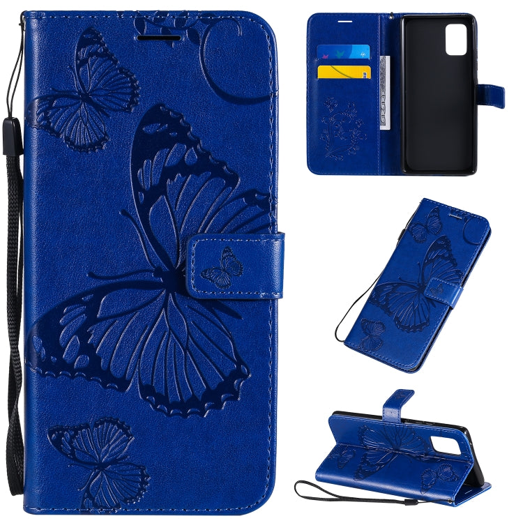 3D Butterflies Embossing Pattern Horizontal Flip Leather Case with Holder & Card Slot & Wallet, For Samsung Galaxy A41, For Samsung Galaxy A51 5G, For Samsung Galaxy A71 5G