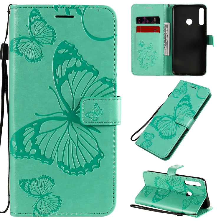 3D Butterflies Embossing Pattern Horizontal Flip Leather Case with Holder & Card Slot & Wallet, For Huawei Y7P / P40 Lite E / Honor 9C, For Huawei P Smart(2020), For Huawei Y5P / Honor 9s