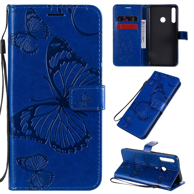 3D Butterflies Embossing Pattern Horizontal Flip Leather Case with Holder & Card Slot & Wallet, For Huawei Y7P / P40 Lite E / Honor 9C, For Huawei P Smart(2020), For Huawei Y5P / Honor 9s