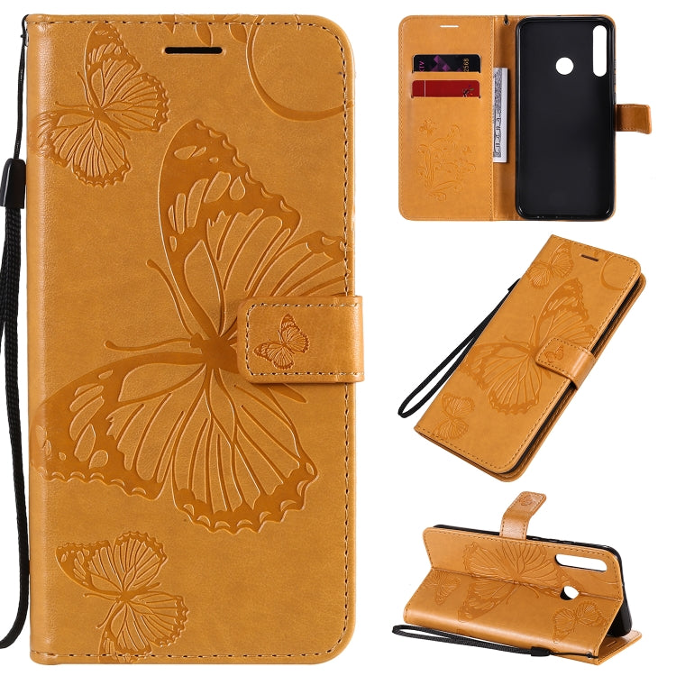 3D Butterflies Embossing Pattern Horizontal Flip Leather Case with Holder & Card Slot & Wallet, For Huawei Y7P / P40 Lite E / Honor 9C, For Huawei P Smart(2020), For Huawei Y5P / Honor 9s