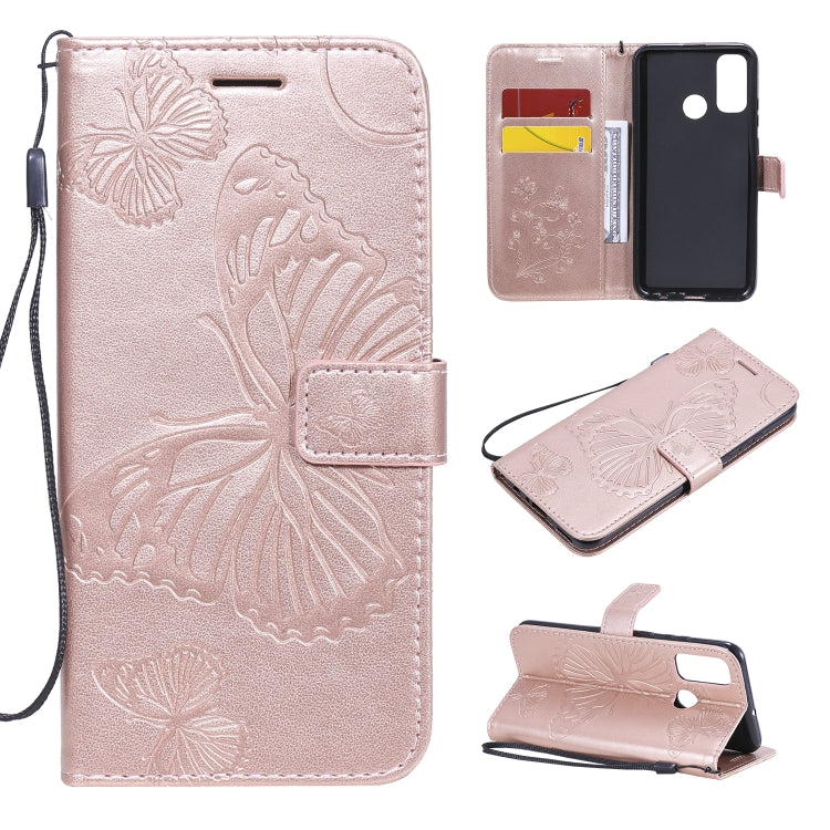 3D Butterflies Embossing Pattern Horizontal Flip Leather Case with Holder & Card Slot & Wallet, For Huawei Y7P / P40 Lite E / Honor 9C, For Huawei P Smart(2020), For Huawei Y5P / Honor 9s