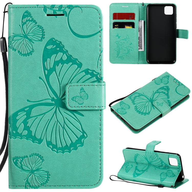 3D Butterflies Embossing Pattern Horizontal Flip Leather Case with Holder & Card Slot & Wallet, For Huawei Y7P / P40 Lite E / Honor 9C, For Huawei P Smart(2020), For Huawei Y5P / Honor 9s