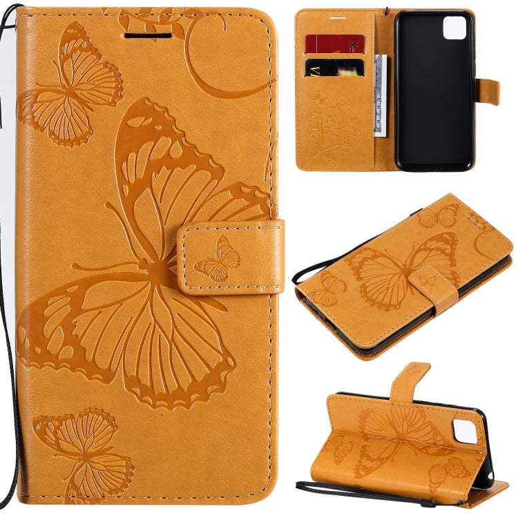 3D Butterflies Embossing Pattern Horizontal Flip Leather Case with Holder & Card Slot & Wallet, For Huawei Y7P / P40 Lite E / Honor 9C, For Huawei P Smart(2020), For Huawei Y5P / Honor 9s