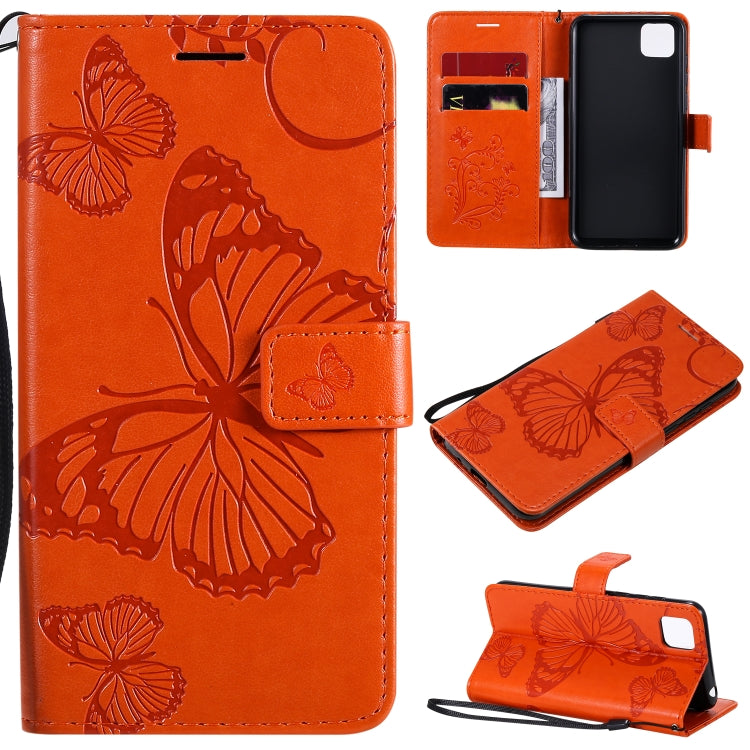 3D Butterflies Embossing Pattern Horizontal Flip Leather Case with Holder & Card Slot & Wallet, For Huawei Y7P / P40 Lite E / Honor 9C, For Huawei P Smart(2020), For Huawei Y5P / Honor 9s