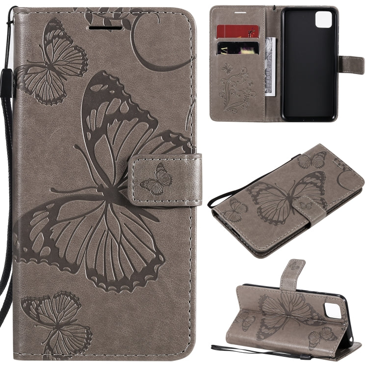 3D Butterflies Embossing Pattern Horizontal Flip Leather Case with Holder & Card Slot & Wallet, For Huawei Y7P / P40 Lite E / Honor 9C, For Huawei P Smart(2020), For Huawei Y5P / Honor 9s
