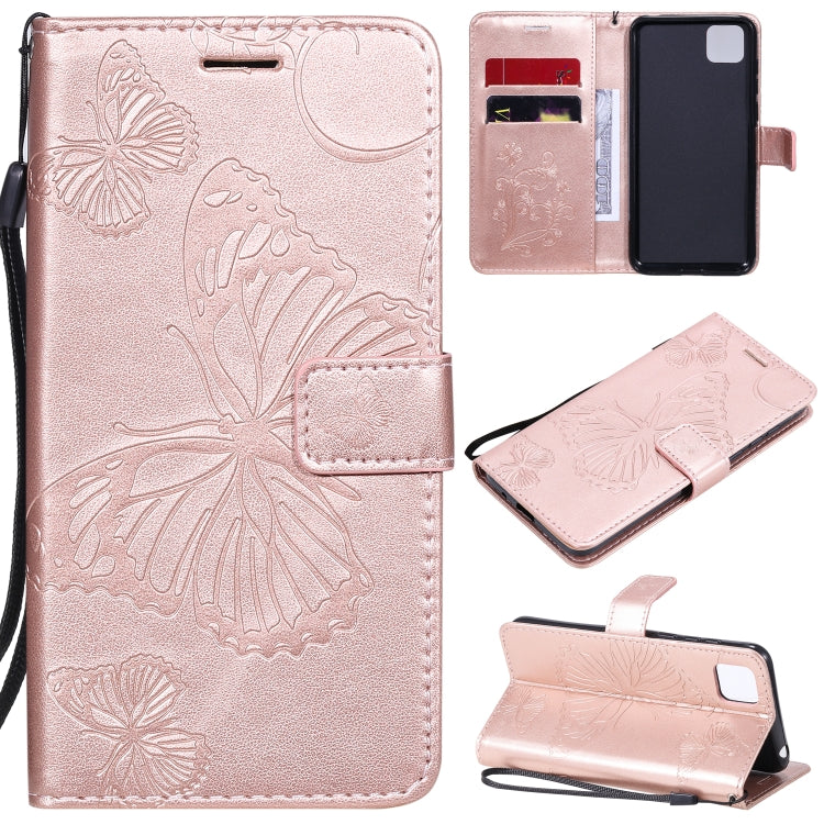 3D Butterflies Embossing Pattern Horizontal Flip Leather Case with Holder & Card Slot & Wallet, For Huawei Y7P / P40 Lite E / Honor 9C, For Huawei P Smart(2020), For Huawei Y5P / Honor 9s