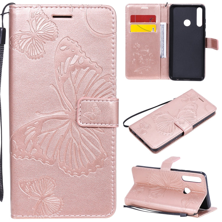 3D Butterflies Embossing Pattern Horizontal Flip Leather Case with Holder & Card Slot & Wallet, For Huawei Y6P, For Huawei Honor 9A, For Huawei Honor 30 Pro / 30 Pro Plus