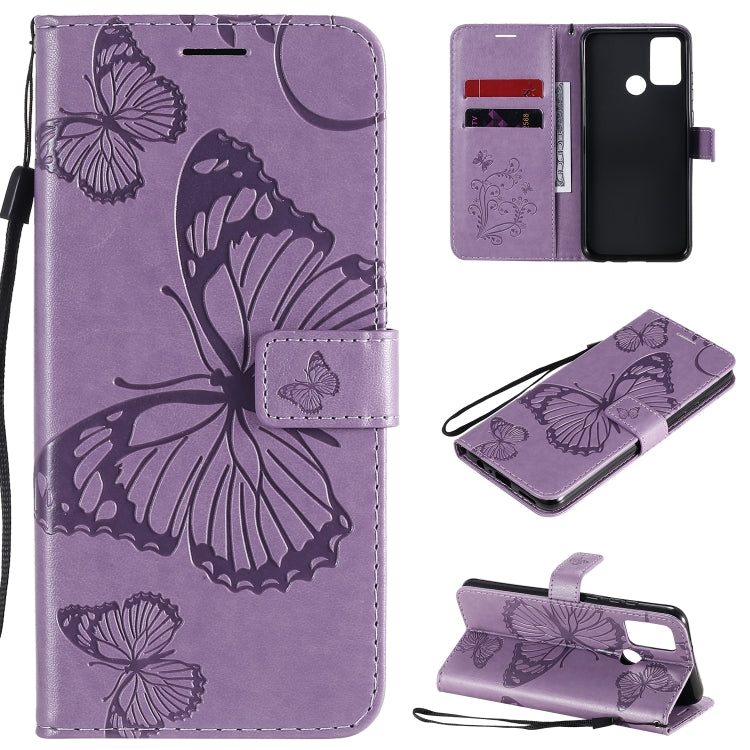 3D Butterflies Embossing Pattern Horizontal Flip Leather Case with Holder & Card Slot & Wallet, For Huawei Y6P, For Huawei Honor 9A, For Huawei Honor 30 Pro / 30 Pro Plus