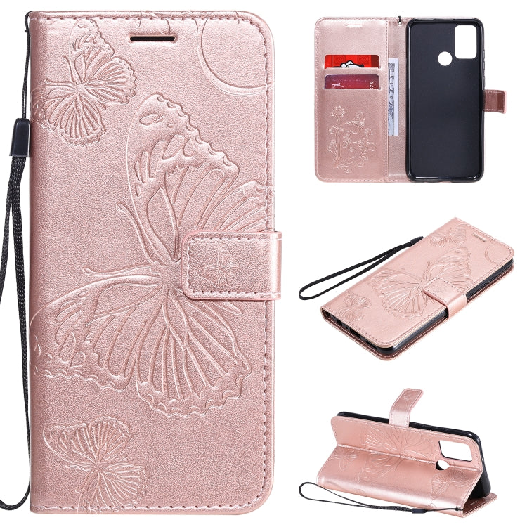 3D Butterflies Embossing Pattern Horizontal Flip Leather Case with Holder & Card Slot & Wallet, For Huawei Y6P, For Huawei Honor 9A, For Huawei Honor 30 Pro / 30 Pro Plus