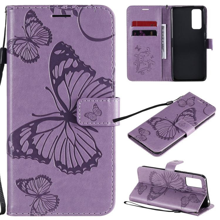 3D Butterflies Embossing Pattern Horizontal Flip Leather Case with Holder & Card Slot & Wallet, For Huawei Y6P, For Huawei Honor 9A, For Huawei Honor 30 Pro / 30 Pro Plus