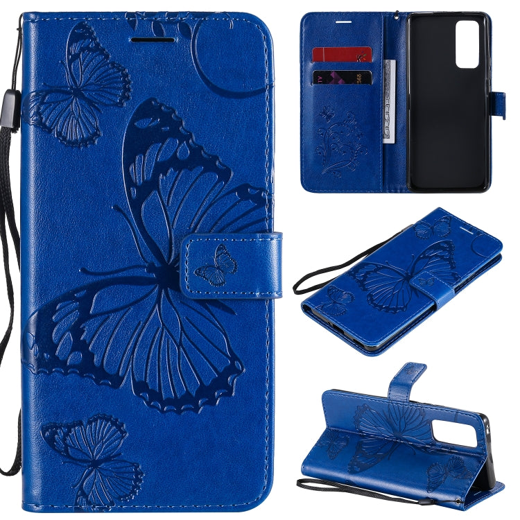 3D Butterflies Embossing Pattern Horizontal Flip Leather Case with Holder & Card Slot & Wallet, For Huawei Y6P, For Huawei Honor 9A, For Huawei Honor 30 Pro / 30 Pro Plus